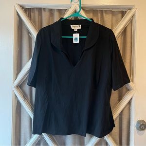 Plus size 3x Black Tatyana Pinup Top